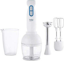 BEKO FRULLATORE AD IMMERSIONE HBA5550W 2 LAME 550W BIANCO CON 2 ACCESSORI CUCINA