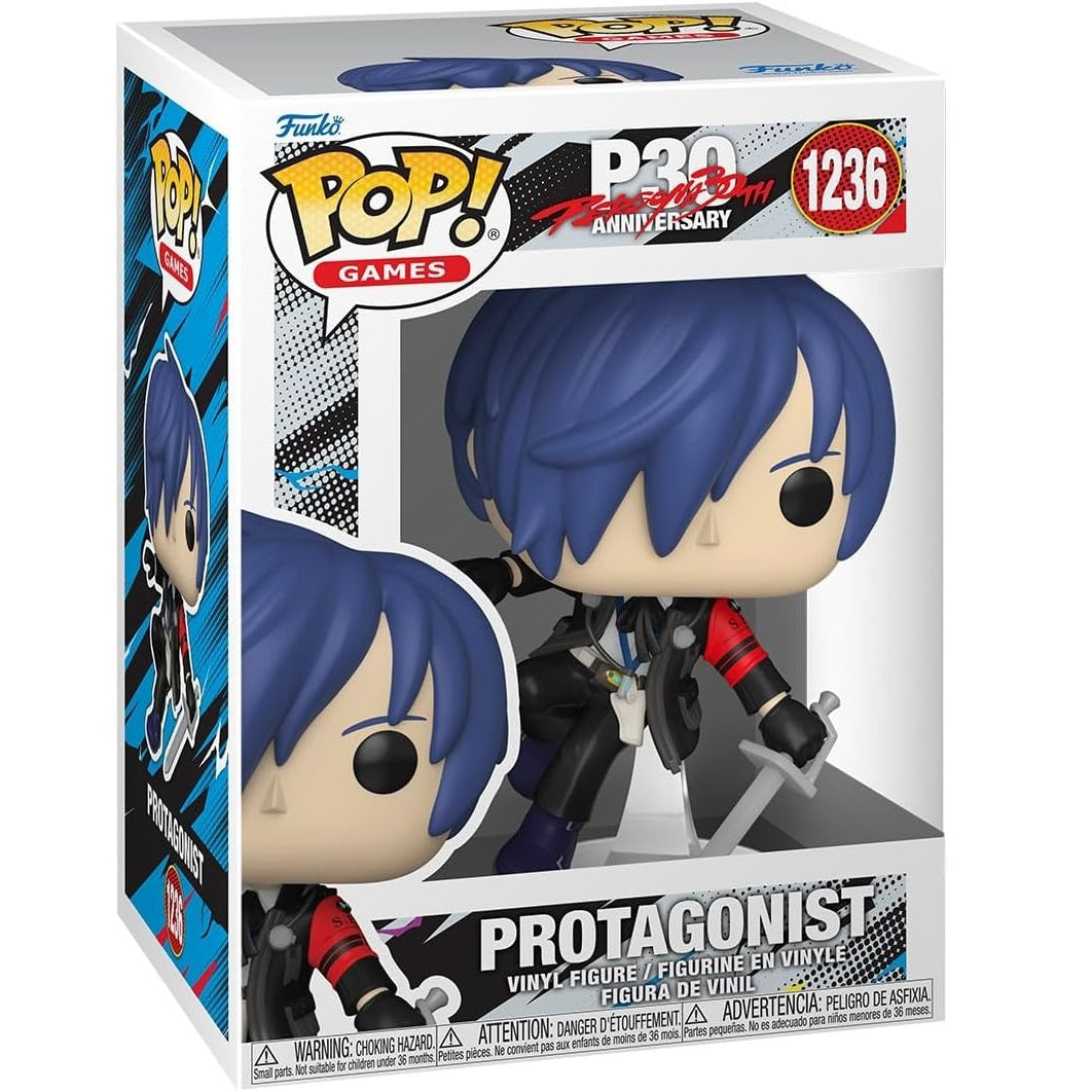 Funko Pop! Games: Persona 3 - Persona 30th Anniversary (1236) Protagonist - Vinyl Figure 9cm
