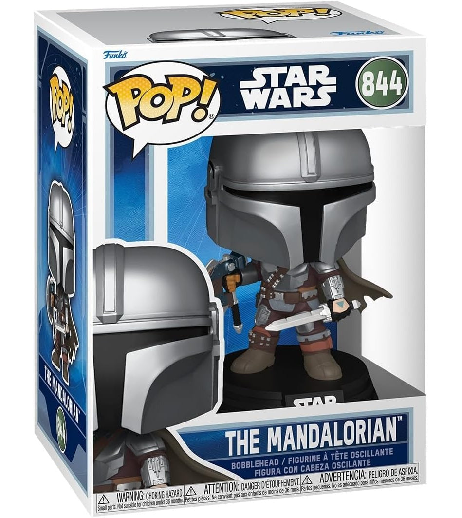 Funko Pop! Star Wars (844) The Mandalorian (Dual Wield) - Bobblehead Vinyl Figure 9cm