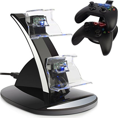 CARICATORE CONTROLLER STAND PER XBOX ONE DOCKING DOPPIA STAZIONE RICARICA JOYPAD