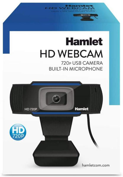 Hamlet Webcam Desktop Usb 720P Hd Hwcam720 Microfono Integrato Pc Windows Skype
