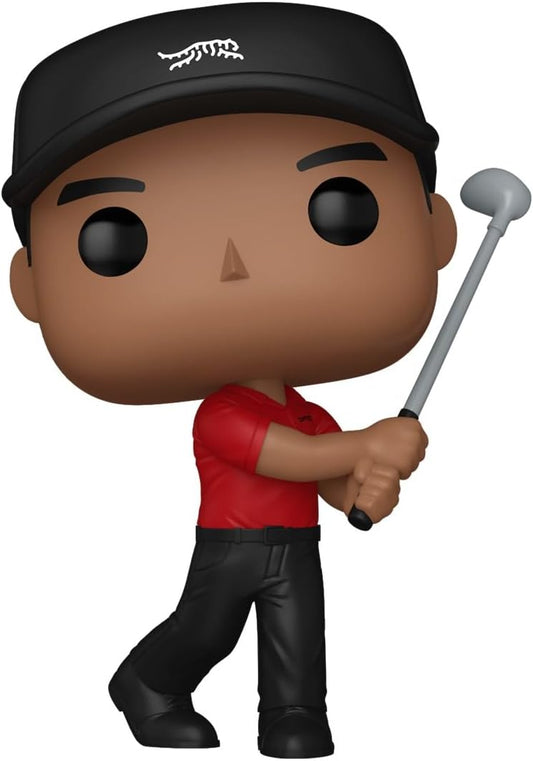 Funko Pop ! Golf Sun Day Red - (05) Tiger Woods (Swing) Vinyl Figure 9Cm