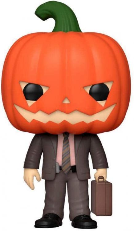 Funko Pop Tv The Office 1171 Dwight Schrute Pumpkinhead Testa Di Zucca Statuetta