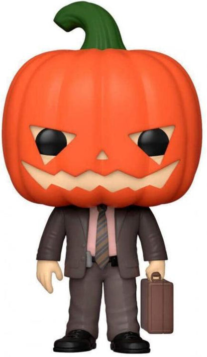 Funko Pop Tv The Office 1171 Dwight Schrute Pumpkinhead Testa Di Zucca Statuetta