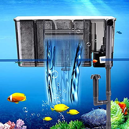 Filtro Zainetto Esterno Pulizia Acquario Regola Flusso Cascata Pompa 290L Xp-13