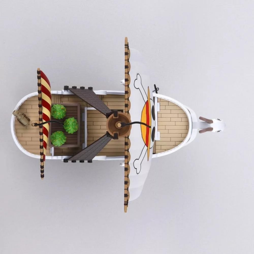 Bandai One Piece: Going Merry 03 (Monkey D. Luffy) Ship Model Grand Ship Collection - Model Kit 12cm
