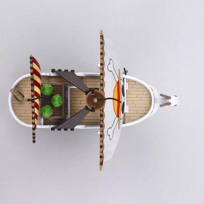 Bandai One Piece: Going Merry 03 (Monkey D. Luffy) Ship Model Grand Ship Collection - Model Kit 12cm
