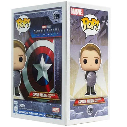 Funko Pop ! Marvel - (999) Captain America W/ Prototype Shield Figure Special