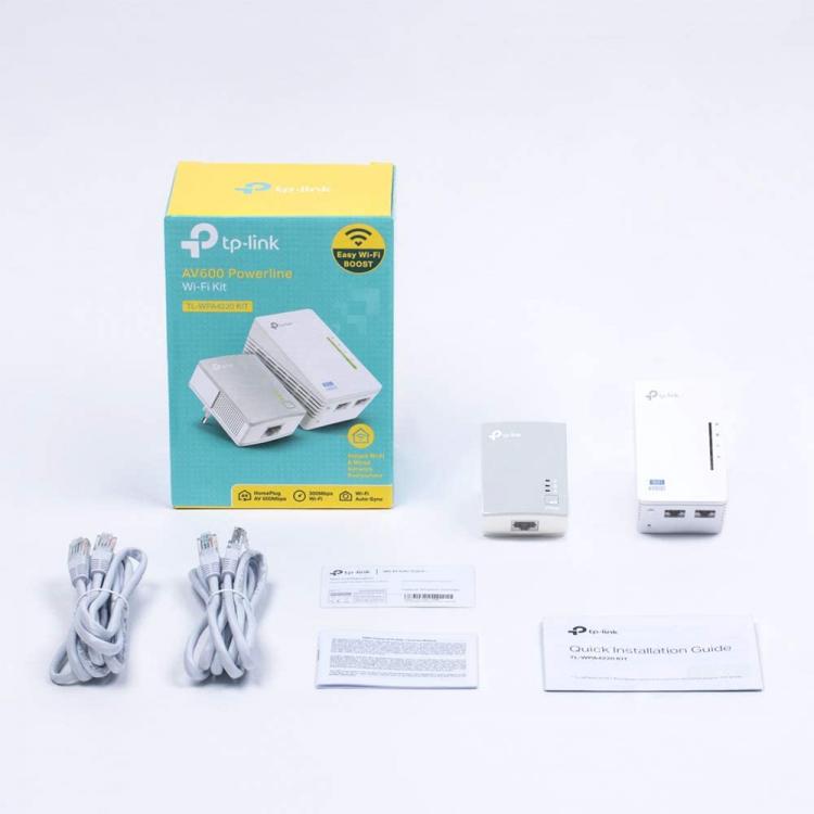 Tplink Powerline Av600 Wi-Fi 300Mbps Tl-Wpa4220 Kit 2.4 Ghz Ricevitore Extender