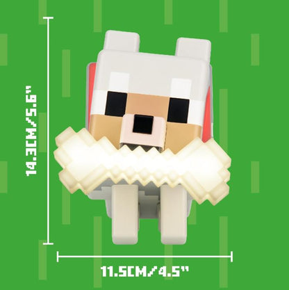 Paladone Minecraft Lampada Da Tavolo - (Wolf Light) - Led Luce Notte A Batterie