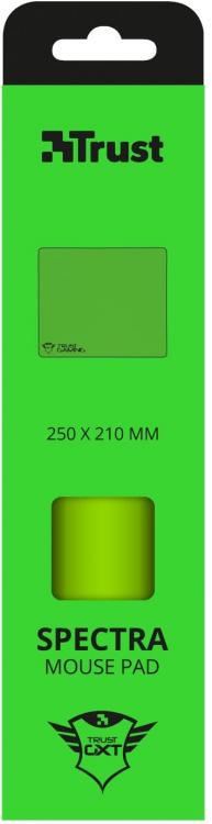 Trust Tappetino Pad Per Mouse Gaming Gxt 752-Sb Spectra Antiscivolo Verde 22382