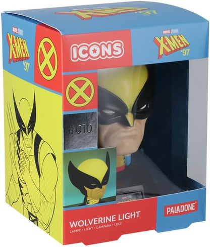 Paladone Icons Wolverine Light Lampada Da Tavolo Marvel X-Men Led Lamp Icon 11Cm