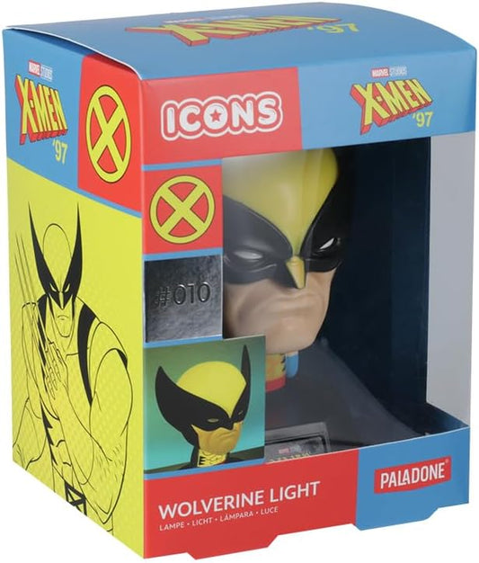 Paladone Icons Wolverine Light Lampada Da Tavolo Marvel X-Men Led Lamp Icon 11Cm