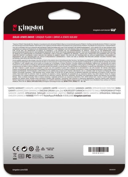 Kingston A2000 Sa2000M8/500G Nvme Pcie Ssd 500G 500 Gb Chiavetta Memoria Pc