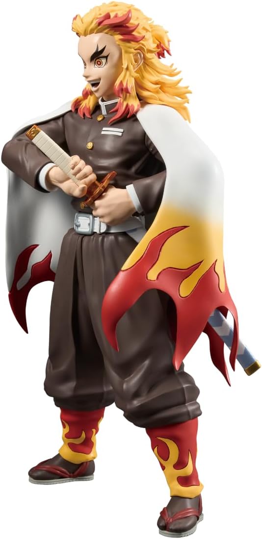 Banpresto Grandista Demon Slayer: Kyojuro Rengoku Statua Da Collezione - Figure 24cm PVC