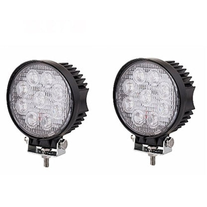 Kit 10 Pezzi Faro Faretto 27W Fari 27 Watt 9 Led 12V Auto Per Lavoro Barca Jeep