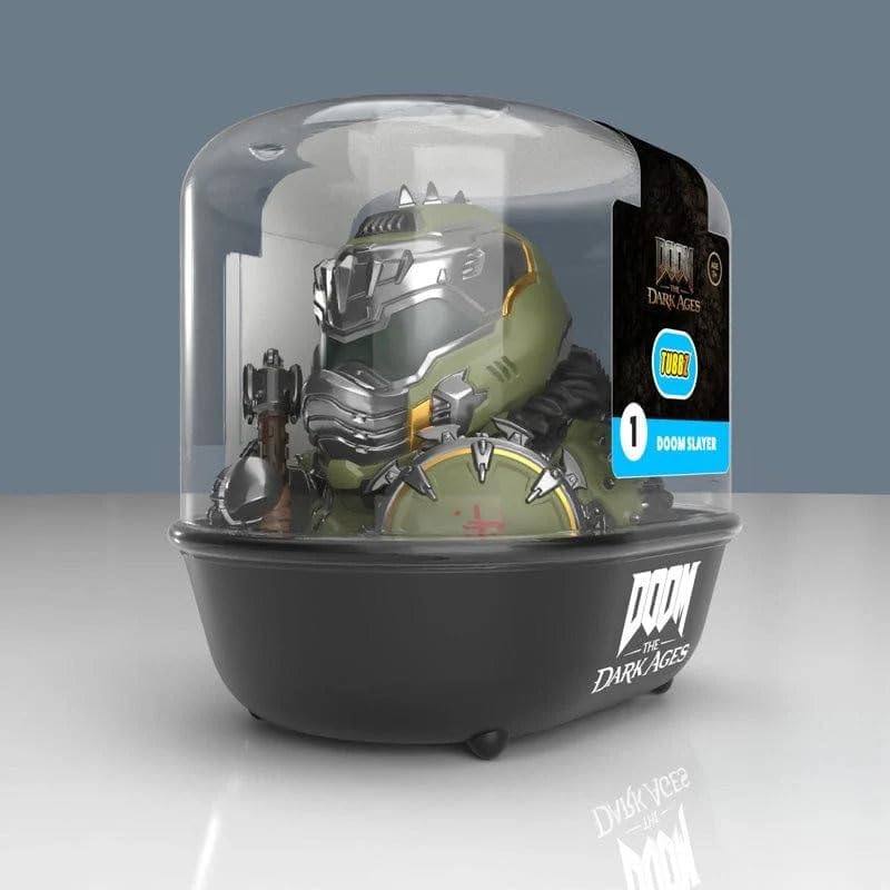 Tubbz Doom The Dark Ages: "Doom Slayer" Paperella Vinyl Figure Collezione 9cm Duck