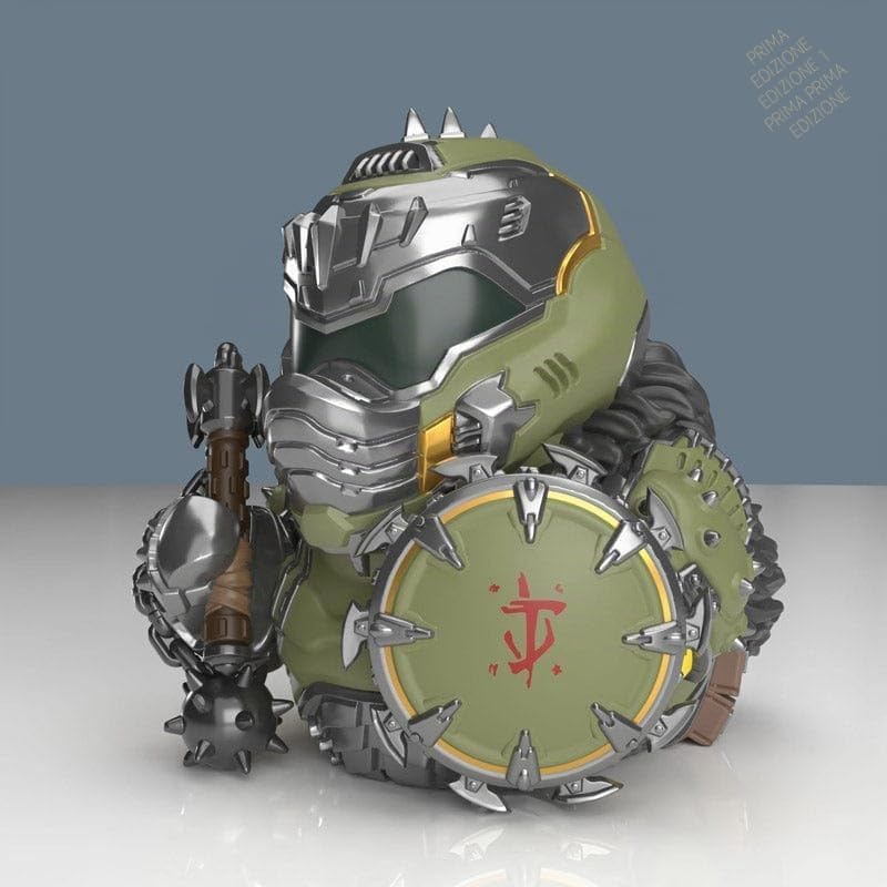 Tubbz Doom The Dark Ages: "Doom Slayer" Paperella Vinyl Figure Collezione 9cm Duck
