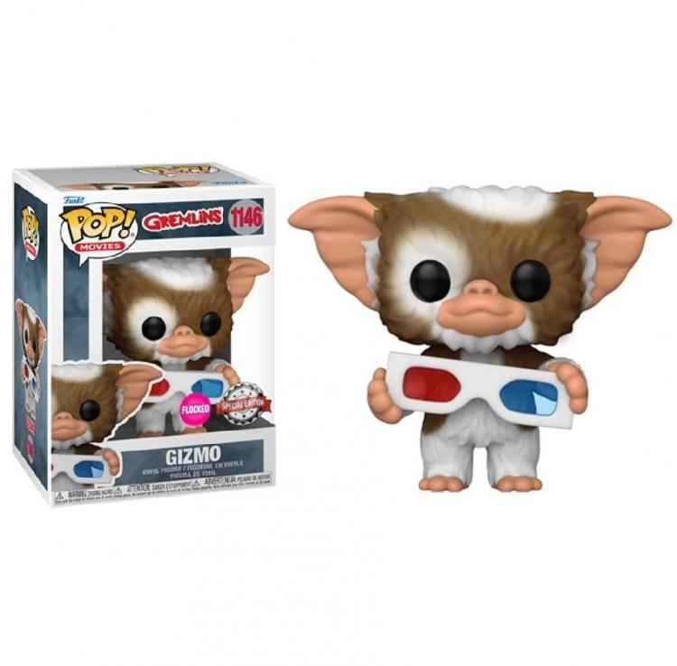 Funko Pop ! Movies Gremlins (1146) Gizmo Flocked Exclusive Vinyl Figure Special