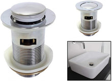 Piletta Di Scarico Clickclack 1/4 Lavandino Lavabo Bidet Tappo Pressione Cromato