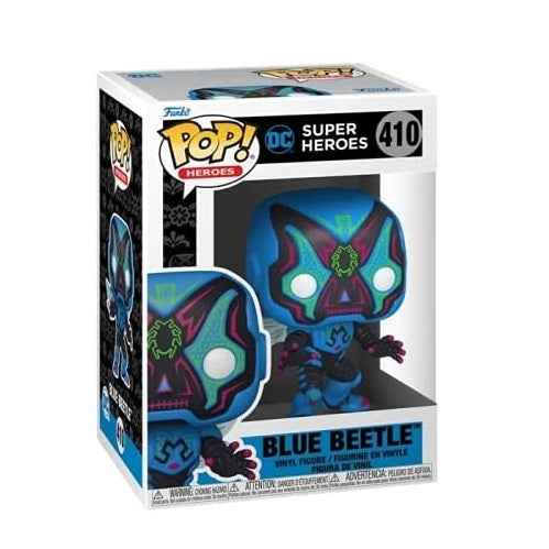 Funko Pop Dc Super Heroes 410  Blue Beetle Vinyl Action Figure Statuetta Nuova