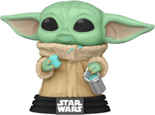 Funko Pop ! Star Wars Mandalorian - Grogu With Cookies (465) Flocked Special