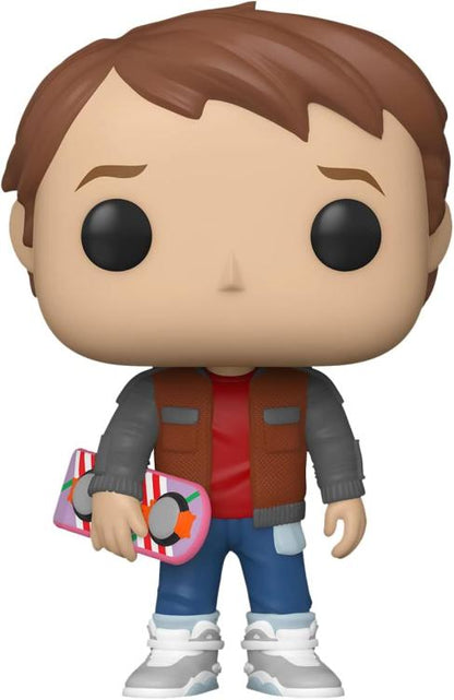 Funko Pop ! Tees Back To The Future Marty Mcfly W/ Hoverboard 964 Special Tg. M