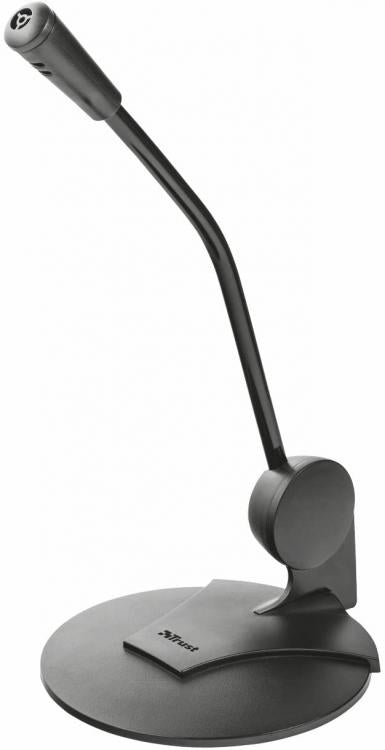 Microfono Trust Primo Desk Pc Laptop Microfono Regolabile Cablato Jack 3,5Mm