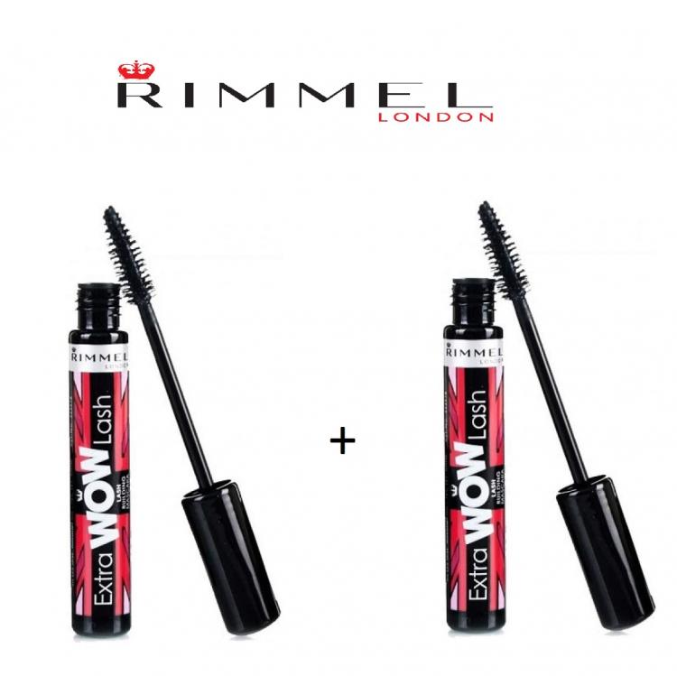 Offerta Rimmel 2 Pezzi (1+1) Extra Wow Lash Mascara - 003 Extreme Black Nero