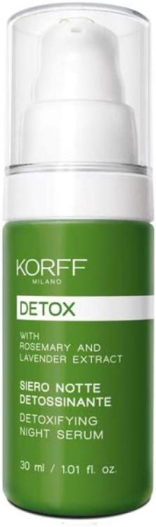 DETOX SIERO NOTTE DETOSSINANTE ASPETTO SANO E LUMINOSO PER TUTTI TIPI DI PELLE