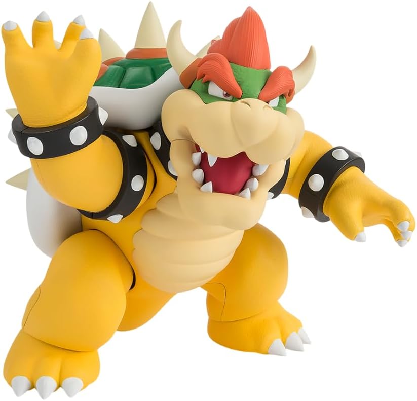 Bandai S.H. Figuarts - Super Mario - Bowser Action Figure da Collezione - 13 cm