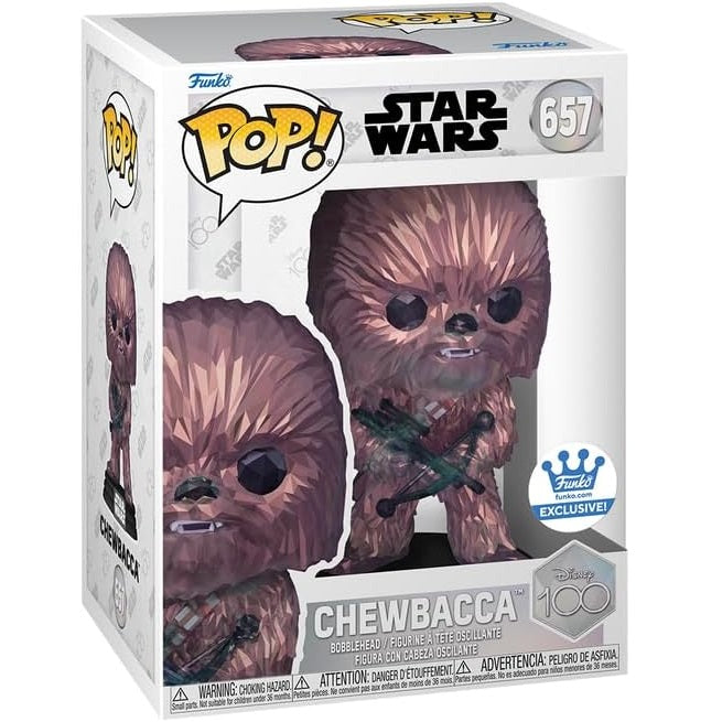 Funko Pop! Star Wars (657) Chewbacca Disney 100 - Vinyl Figure 9Cm Statuetta