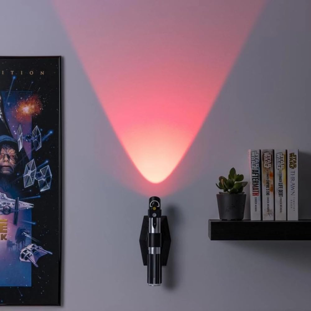 Paladone Star Wars Lightsaber Uplighter Lampada Da Parete Spada Laser Darth Vader Con Suoni Ufficiali