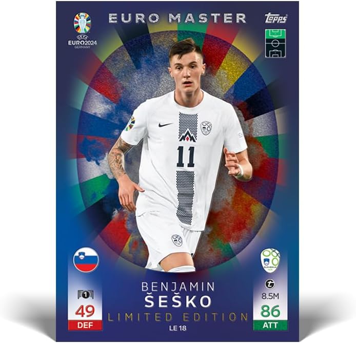 Topps Card Official Euro 2024 Mega Starter Pack Raccoglitore + 8 Carte Speciali