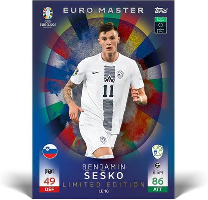 Topps Card Official Euro 2024 Update Mega Multipack - 37 Carte Match Attax Tcg