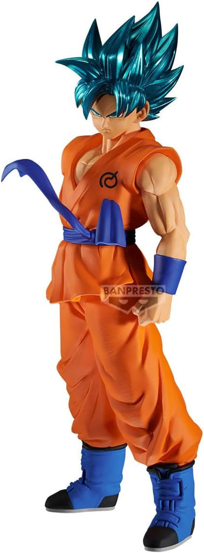 Bandai Banpresto Dragon Ball Super: Goku Super Saiyan Blu Statua Da Collezione - Blood of Saiyans Figure 18cm PVC