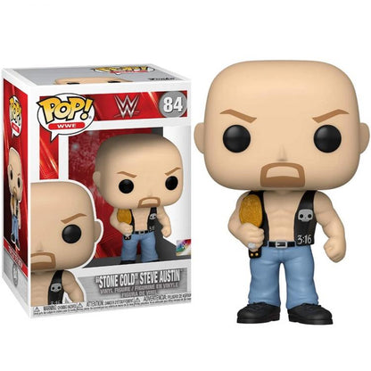 Funko Pop ! Wwe - (84) Stone Cold Steve Austin Vinyl Figure Wrestling 9cm