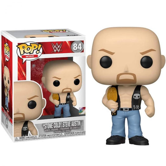 Funko Pop ! Wwe - (84) Stone Cold Steve Austin Vinyl Figure Wrestling 9cm