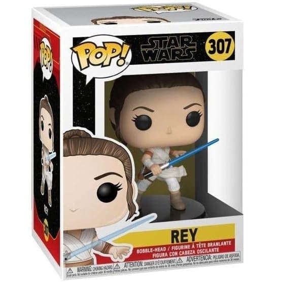 Funko Pop ! Star Wars (307) Rey Vinyl Figure 9Cm Statuetta Statua Collezionismo