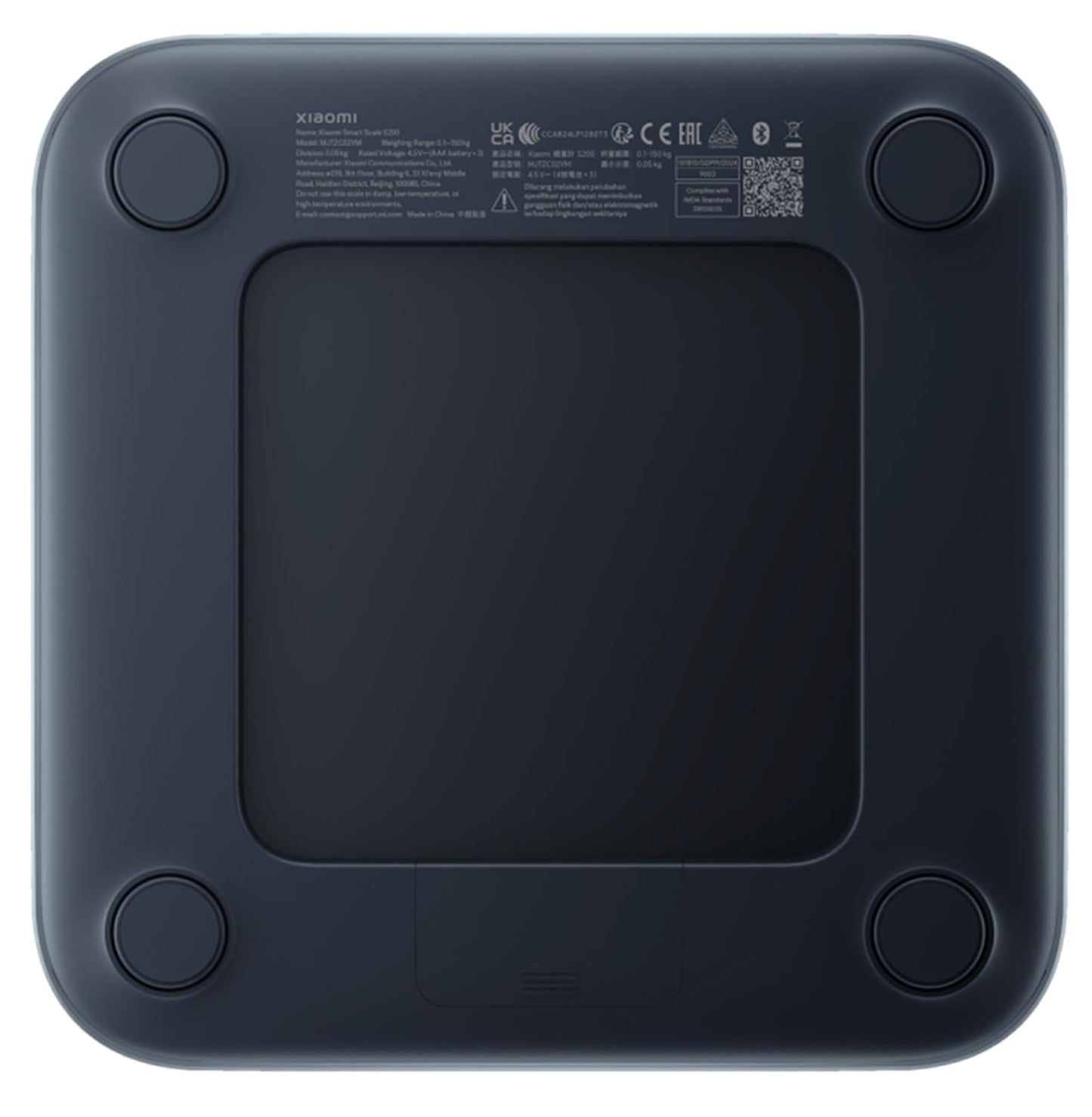 Xiaomi Mi Smart Scale S200 Bilancia Pesapersone Intelligente Digitale Nera