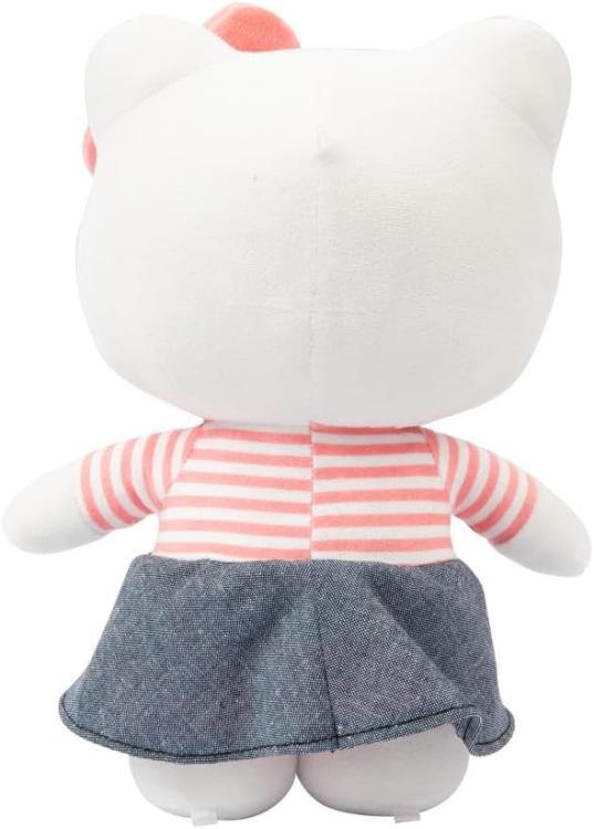 Peluche Hello Kitty Tutina Rosa Jeans 30Cm Pupazzo Morbido Da Collezione Plh1079