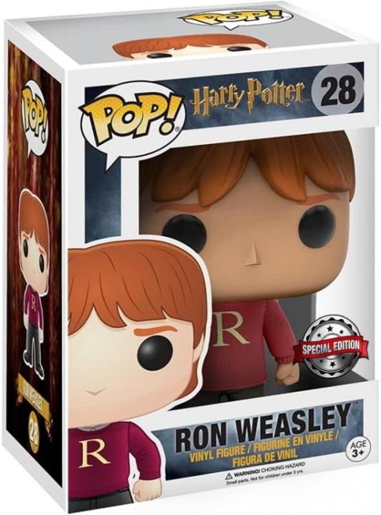 Funko Pop ! Harry Potter Ron Weasley (28) - Special Edition Figure Limited 9Cm