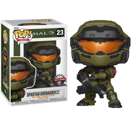 Funko Pop! Halo (23) Spartan Grenadier With Hmg Special Edition Vinyl Figure 9Cm