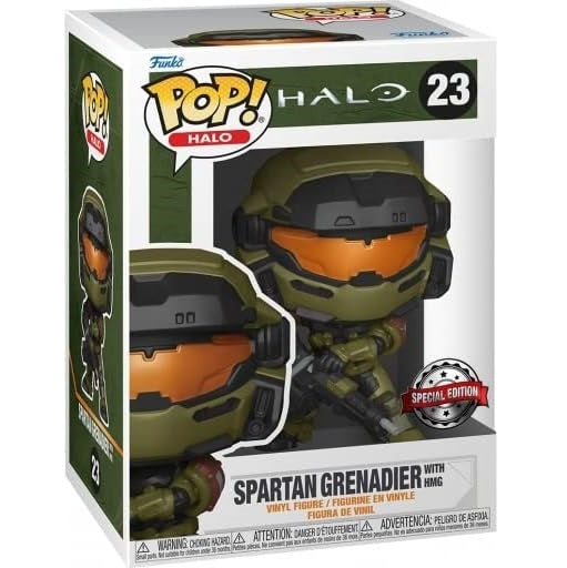 Funko Pop! Halo (23) Spartan Grenadier With Hmg Special Edition Vinyl Figure 9Cm