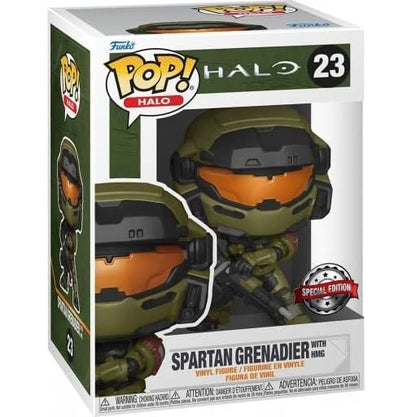 Funko Pop! Halo (23) Spartan Grenadier With Hmg Special Edition Vinyl Figure 9Cm