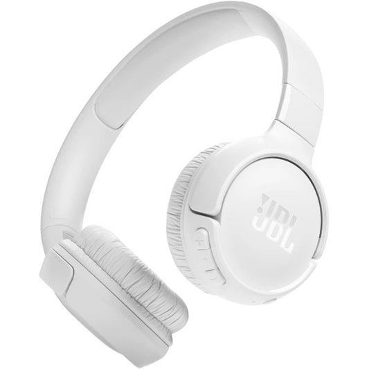 Jbl Cuffie Bluetooth Multip. On Ear Pieghevoli Wireless Ricaricabili 520Bt White