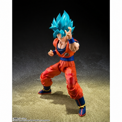 Bandai S.H. Figuarts - Dragon Ball Super : Goku Super Sayan God - Super Saiyan Blue - Action Figure da Collezione 14 cm
