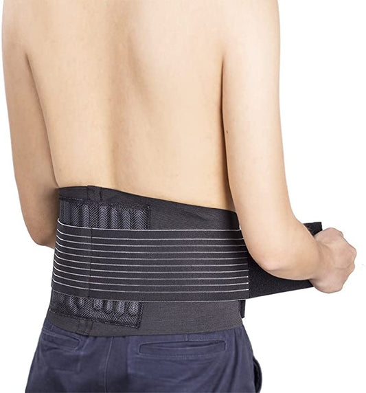 Fascia Elastica Lombare Supporto Schiena Reni Lombare Tutore Moto Con Sostegni