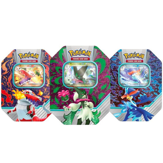 Pokemon Tin: Compagni D'Avventura Di Paldea Espansione Partner Tcg Gcc (Random)