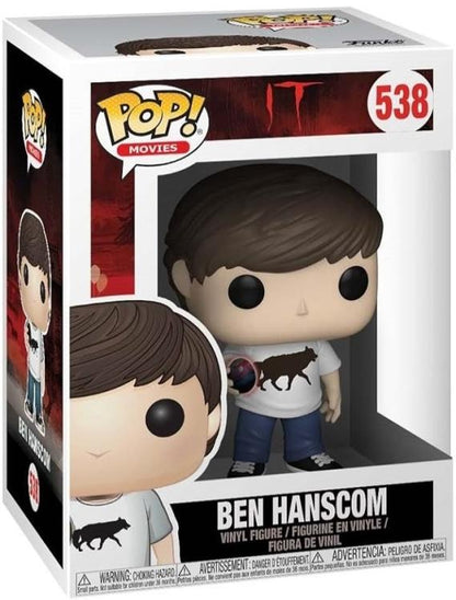 Funko Pop ! Movies It (538) Ben Hanscom W/Egg Figure 9Cm Film Horror Pennywise